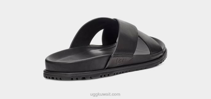 شريحة wainscott جلد أسود رجال UGG 08HB2302