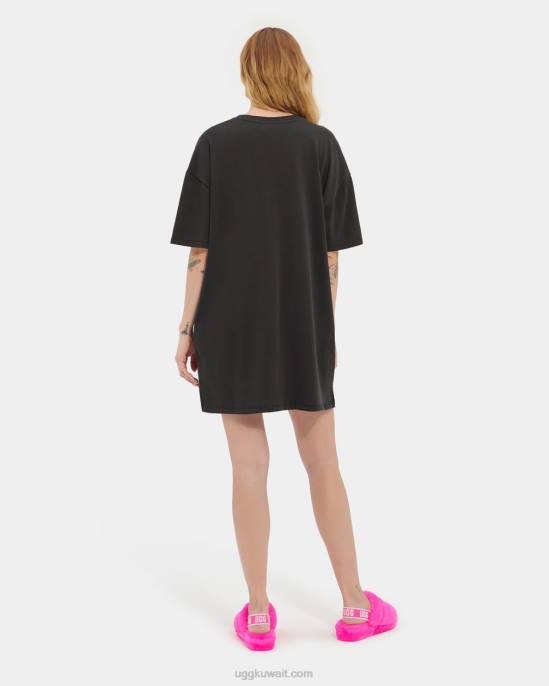 zoey t-shirt dress Graphic أسود نحيف UGG 08HB179